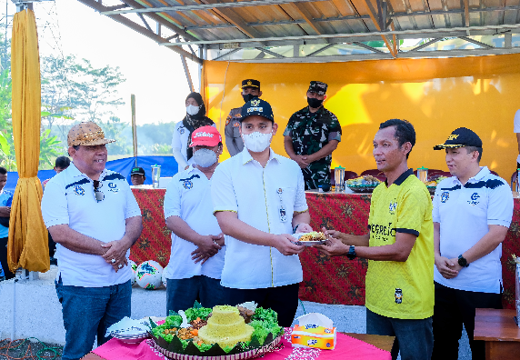 Pembukaan Piala Bupati Kendal 2022 Oleh Bupati Kendal di Desa Tegorejo